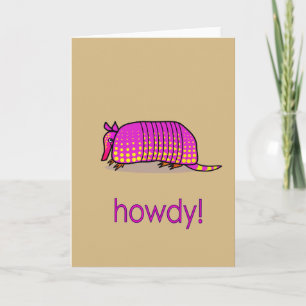 Carte de voeux Armadillo