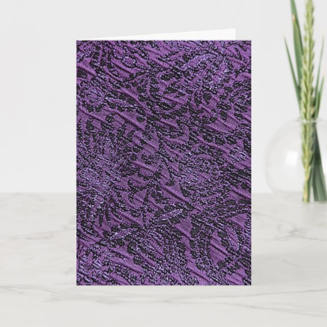 Carte de voeux Arrière - plan violet (Devant)