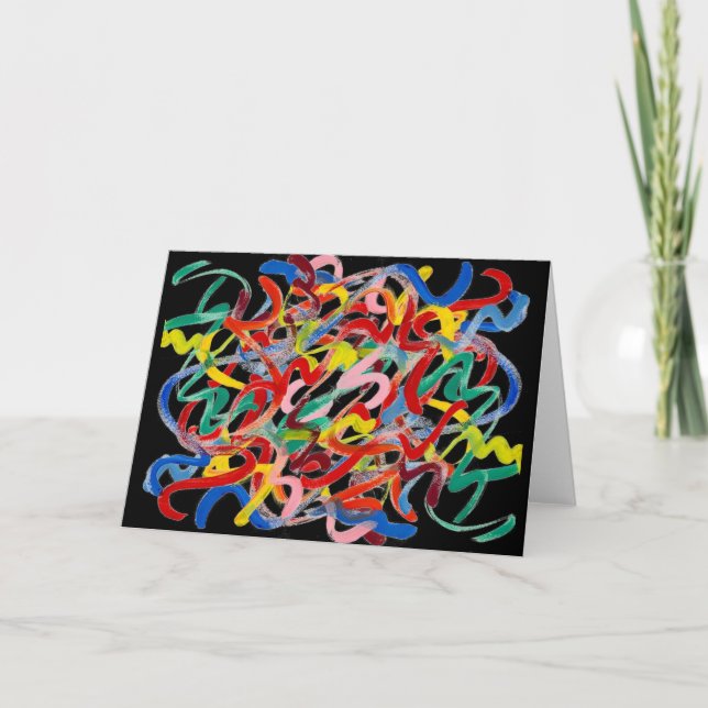 Carte de voeux Art Abstrait (Devant)
