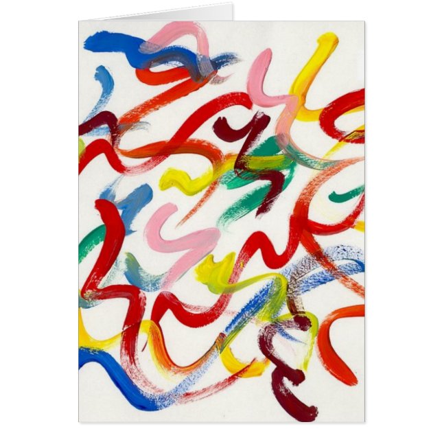 Carte de voeux Art Abstrait (Devant)