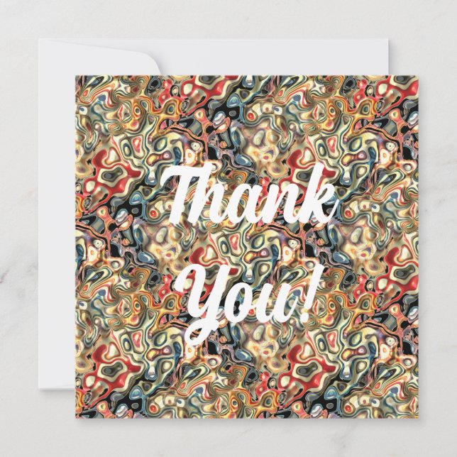 Carte de voeux Art Plat Abstrait (Devant)