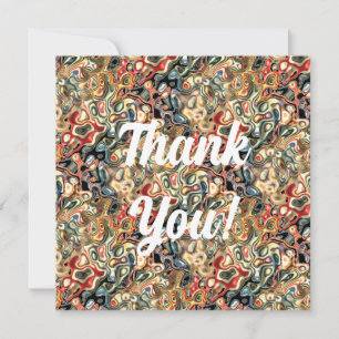 Carte de voeux Art Plat Abstrait