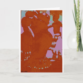 Carte de voeux ArtBlank pour les tambours africain