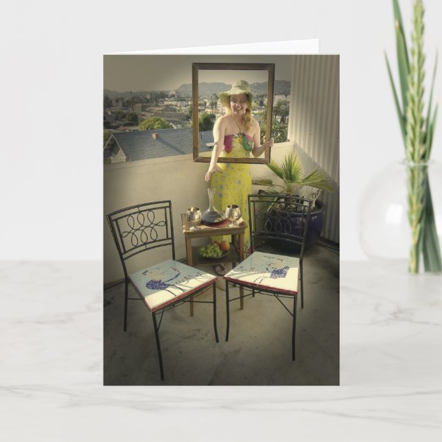 Carte de voeux artistique amusante! (Devant)