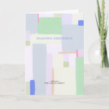 Carte de vœux artistique pastel pour Noël