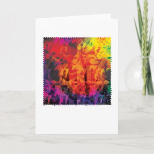 Carte de voeux Arty Abstraite