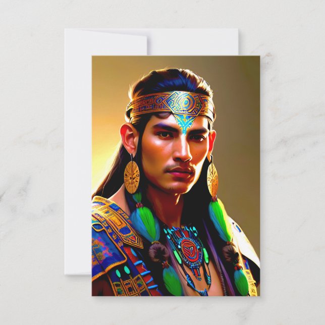 Carte de voeux Atlantean Shaman (Devant)
