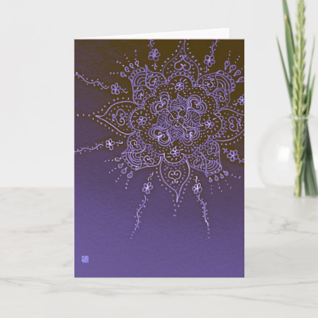 Carte de voeux au clair de lune (Devant)