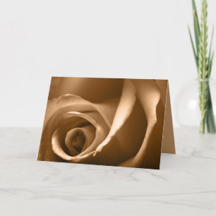 Carte de vœux Automne Rose