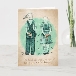 Carte de voeux aux oies