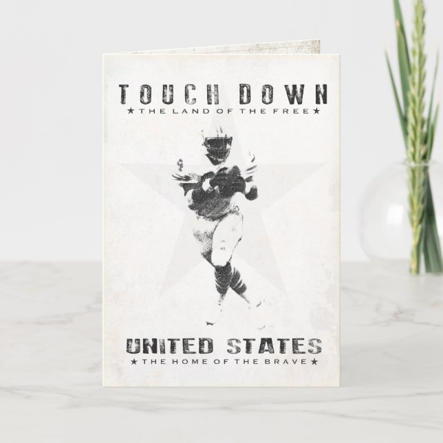 Carte de voeux avec Football Cool Imprimer (Devant)