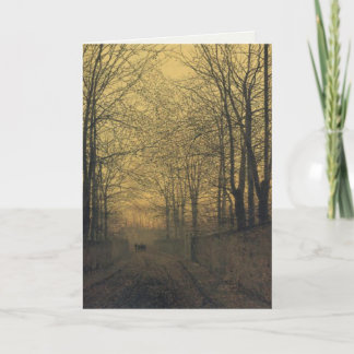 Carte de voeux avec John Atkinson Grimshaw Peintur