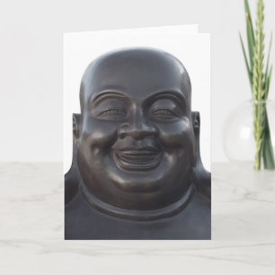 Carte de voeux avec la tête de Bouddha