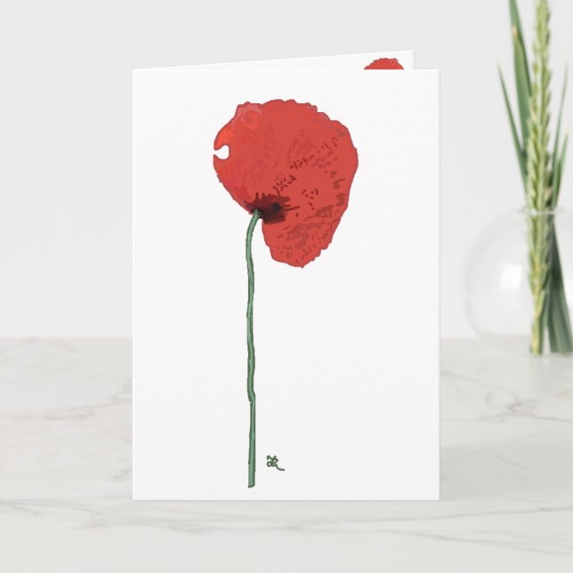 Carte de voeux avec Poppy (Devant)