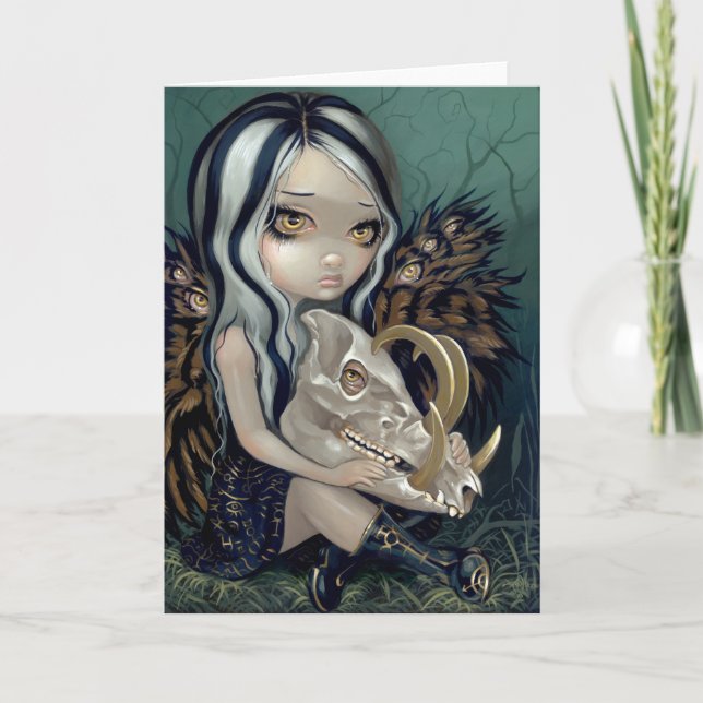 Carte de voeux "Babirusa Skull" (Devant)