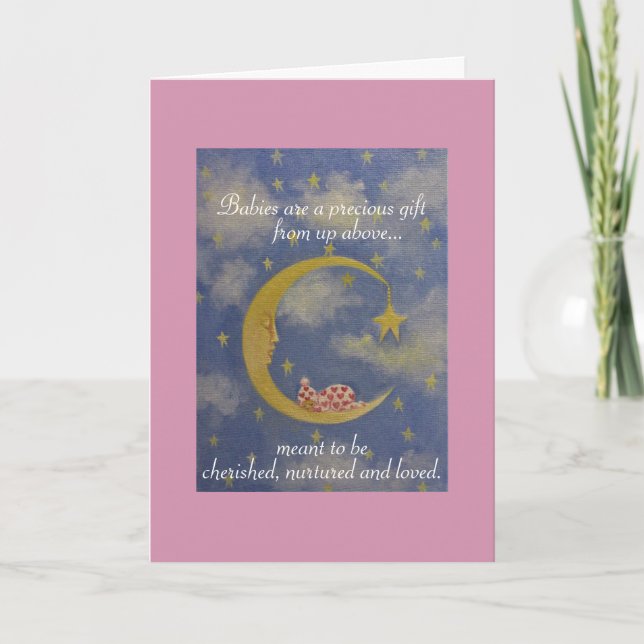 Carte de voeux Baby Girl/félicitations (Devant)