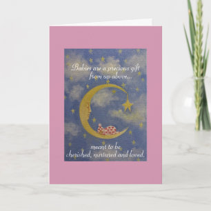 Carte de voeux Baby Girl/félicitations