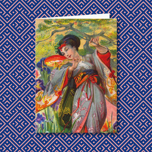 Carte de voeux Baiser Papillon