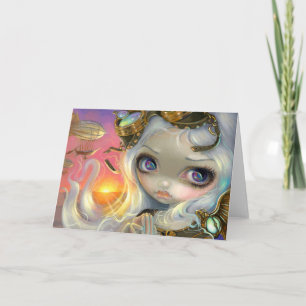 Carte de voeux "balayée par le vent"