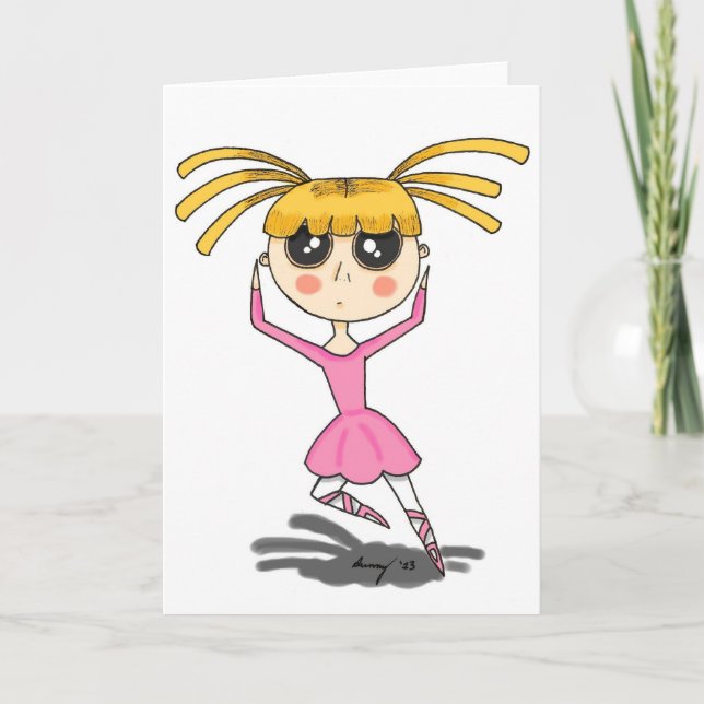 Carte de voeux Ballerina (Devant)