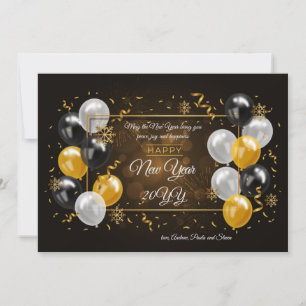 Carte de vœux Ballons Bonne Année