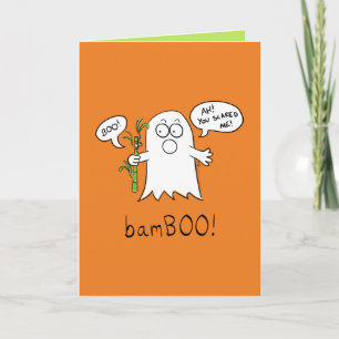 Carte de voeux BamBOO Ghost Halloween