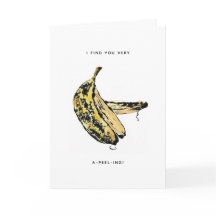 Carte de voeux Banana Peel Valentine's Day