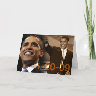 Carte de voeux Barack Obama 1-20-09
