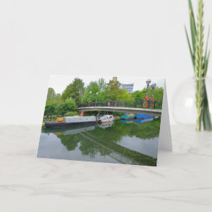 Carte de voeux Barge Little Venice London