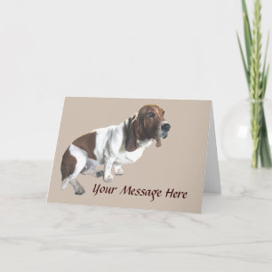Carte de voeux Basset Hound