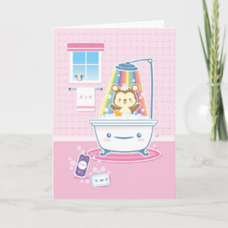 Carte de voeux Bathtime Bear