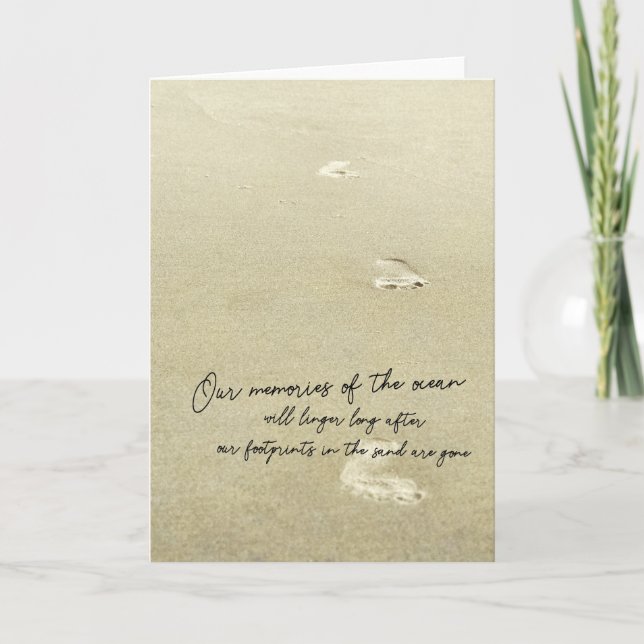 Carte de voeux BEACH JOG (Devant)