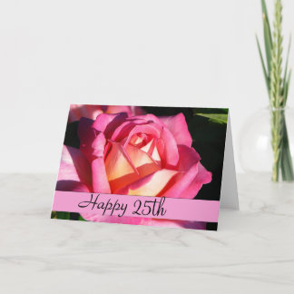 Carte de voeux Beautify Rose Anniversaire