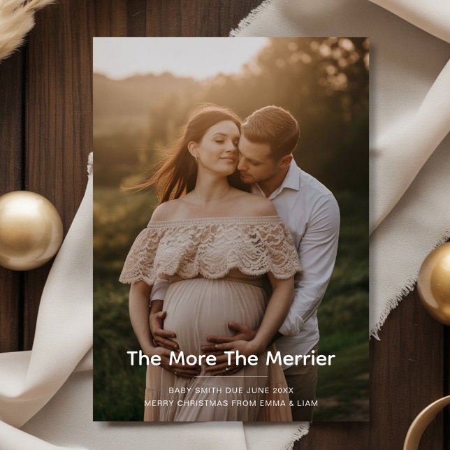 Carte de voeux bébé à bord pour les fêtes (Créateur téléchargé)