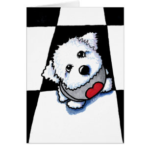 Carte de vœux bébé Bichon