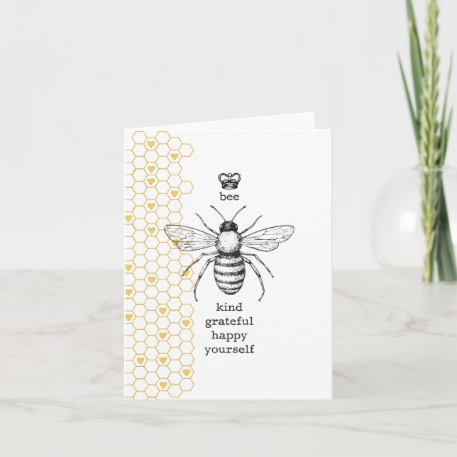 Carte de voeux Bee Yourself (Devant)