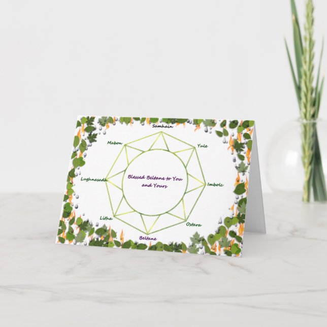 Carte de voeux Beltane (Devant)