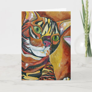 Carte de voeux Bengal Cat