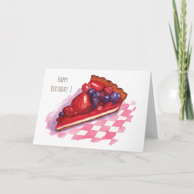 Carte de voeux Berry pie (Devant)