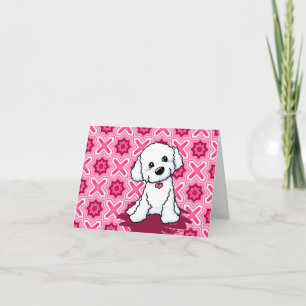 Carte de vœux Bichon Frisé