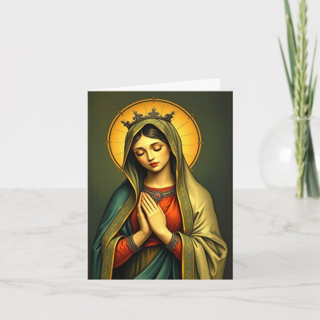 Carte de voeux Bienheureuse Vierge Marie (Devant)