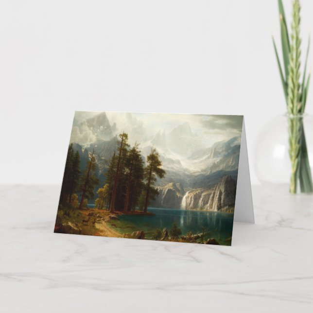 Carte de voeux Bierstadt Sierra Nevadas (Devant)