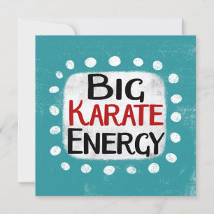 Carte de voeux Big Karate Energy