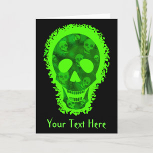 Carte de voeux Big Skull 'Your Text'