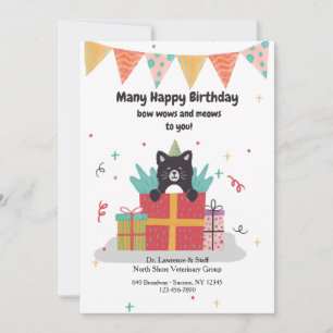 Carte de voeux Birthday Kitten de Vet
