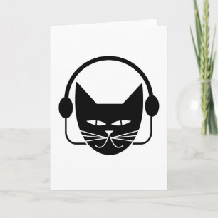 Carte de voeux Black Cat FM vierge