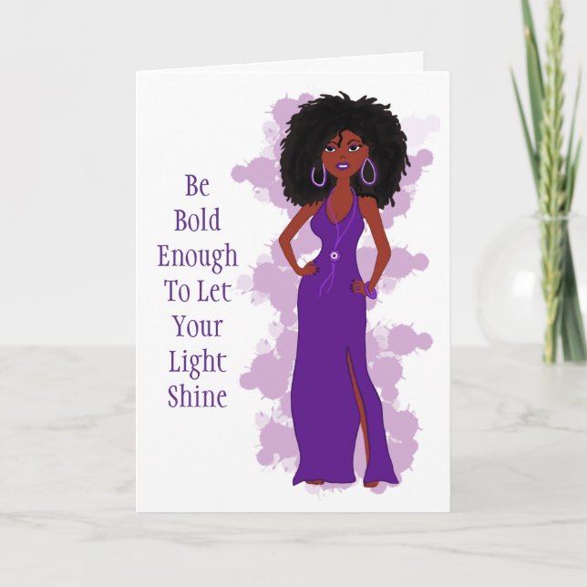 Carte de vœux Black Girl Magic (Devant)