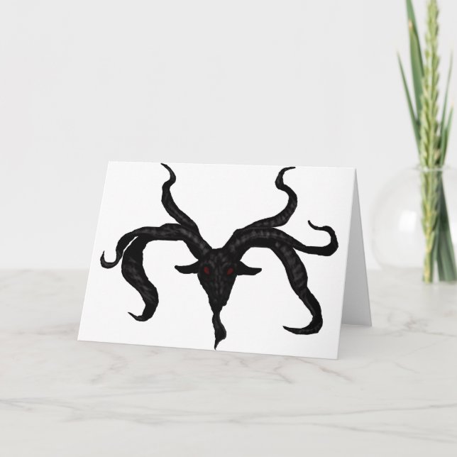 Carte de voeux Black Goat Demon (Devant)