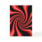 Carte de voeux Black & Red Swirl