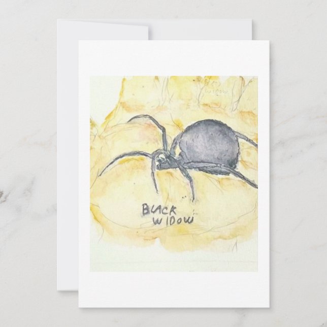 Carte de vœux Black Widow (Devant)